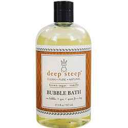 Deep Steep Brown Sugar-vanilla Organic Bubble Bath 17 Oz By Deep Steep