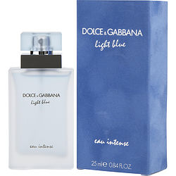 D & G Light Blue Eau Intense By Dolce & Gabbana Eau De Parfum Spray .84 Oz