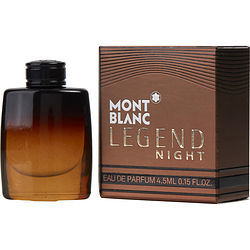 Mont Blanc Legend Night By Mont Blanc Eau De Parfum .15 Oz Mini