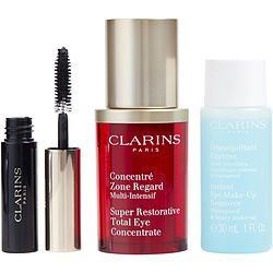 All About Eyes Set: Mascara Supra Volume + Instant Eye Makeup Remover 30ml/1oz + Super Restorative Total Eye Concentrate 15ml/.5oz --3pcs