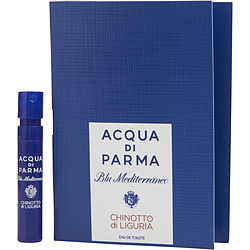 Acqua Di Parma Blue Mediterraneo By Acqua Di Parma Chinotto Di Liguria Edt Spray Vial On Card