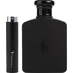 Polo Double Black By Ralph Lauren Edt Spray .27 Oz (travel Spray)