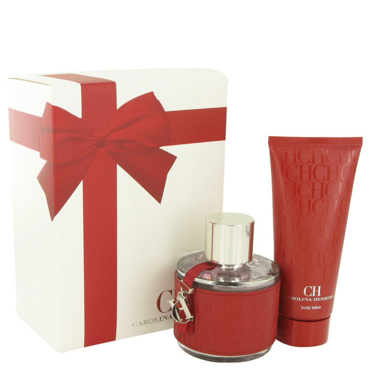CH Carolina Herrera by Carolina Herrera Gift Set -- 3.4 oz Eau De Toilette Spray + 3.4 oz Body Lotion for Women