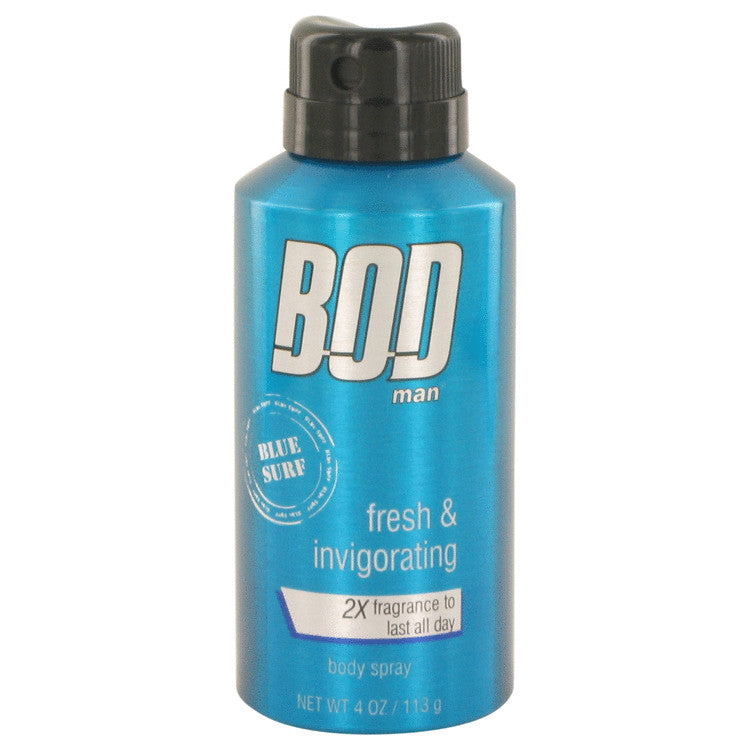 Bod Man Blue Surf by Parfums De Coeur Body spray 4 oz for Men