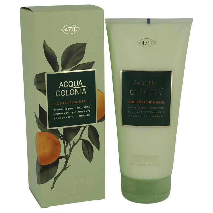 4711 Acqua Colonia Blood Orange & Basil by Maurer & Wirtz Body Lotion 6.8 oz for Women