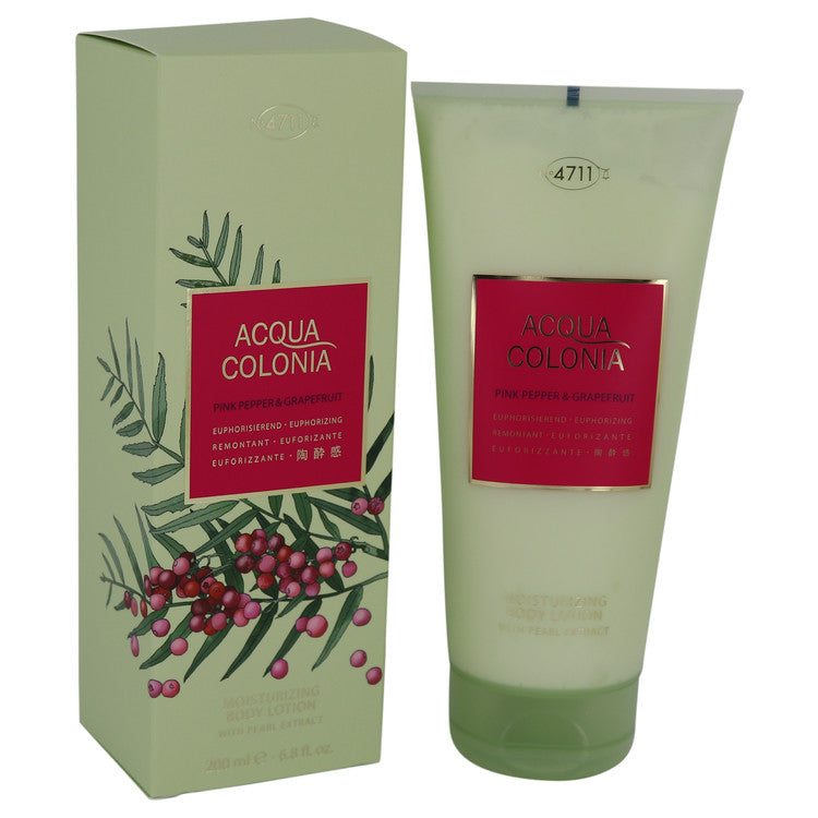 4711 Acqua Colonia Pink Pepper & Grapefruit by Maurer & Wirtz Body Lotion 6.8 oz for Women