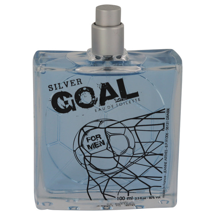 Golden Goal Silver by Jeanne Arthes Eau De Toilette Spray (Tester) 3.3 oz for Men