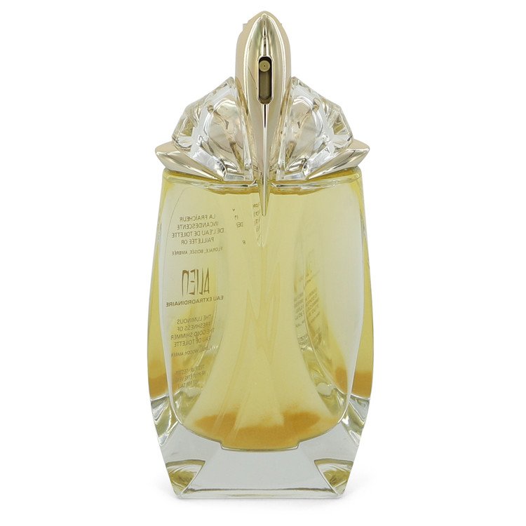 Alien Eau Extraordinaire by Thierry Mugler Eau De Toilette Spray Refillable (Gold Shimmer Edition Tester) 2 oz for Women