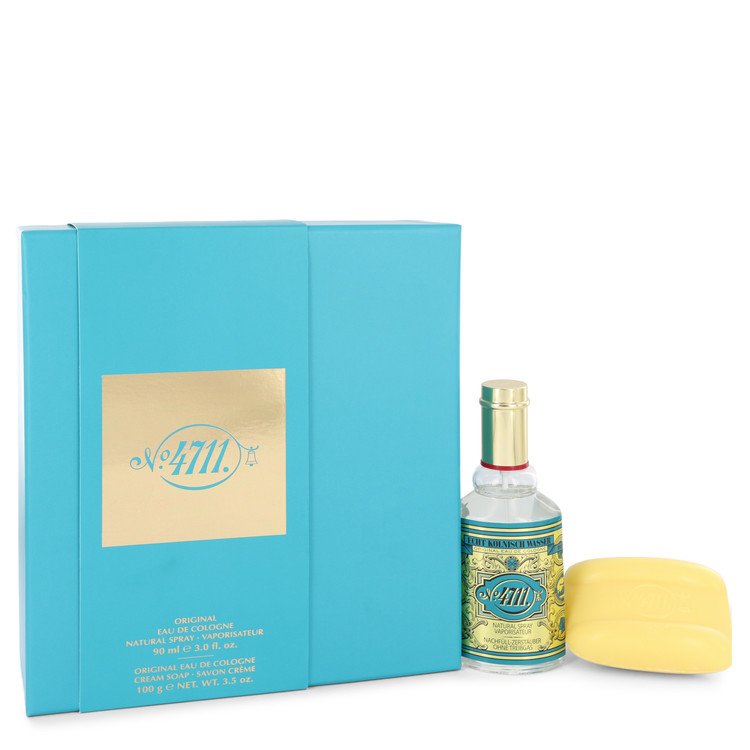4711 by Muelhens Gift Set -- 3 oz Eau De Cologne Spray + 3.5 oz Soap for Men