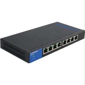 Linksys 8-port Poe Desktop Gigabit Switch, Wired Connection Speed Up To 1000 Mbp