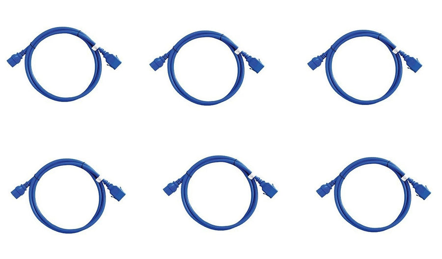 Raritan Standard Power Cords 3ft 6-Pack Blue SLC14C13-3FTK2-6PK