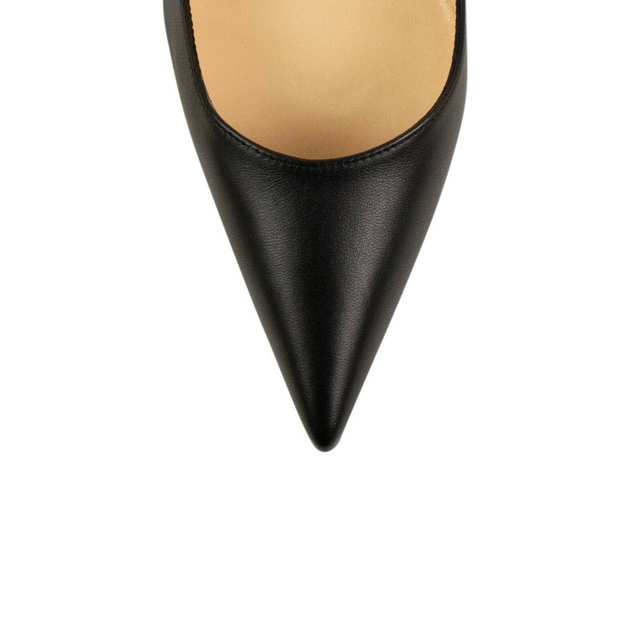 Nappa 'Clare' 80 mm Heels - Black