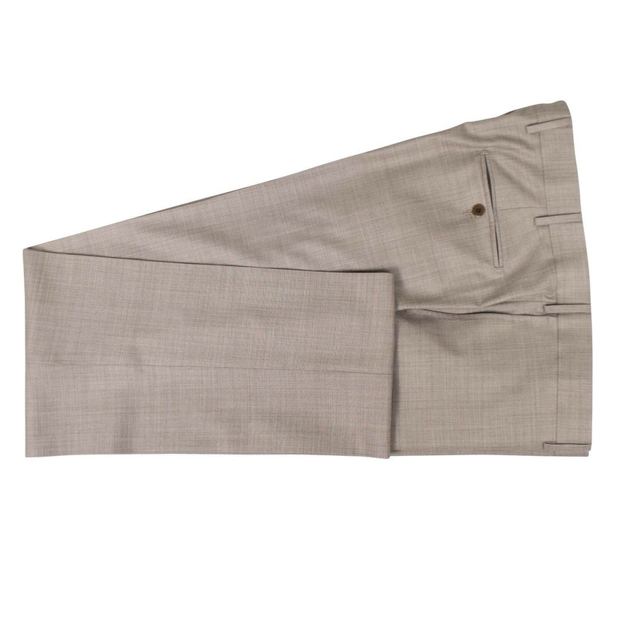 Drop 7 Wool 3 Roll 2 Button Slim/Trim Fit Suit - Tan
