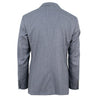 Striped Wool Two Button Suit - Grey