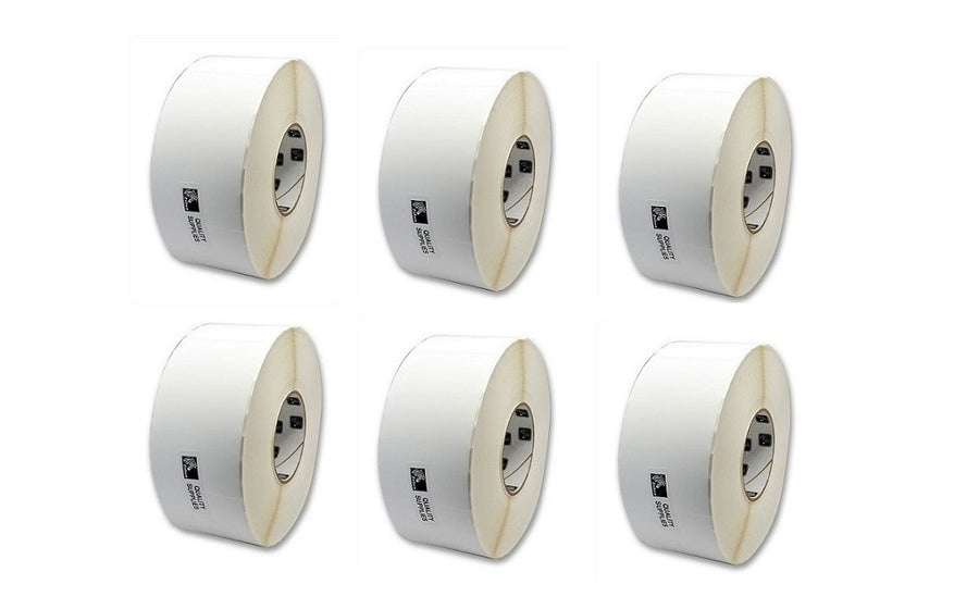 Zebra Z-Select 4000T Trans 3.25x5.50 Matte Labels White 6-Roll Case 6-Pack 72286