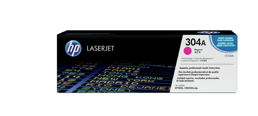 HP Genuine 304A Magenta Original LaserJet Toner Cartridge CC533A - (Used Like New)