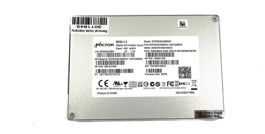 256GB Micron SATA SSD 2.5' Solid State Drive MTFDDAK256MAY