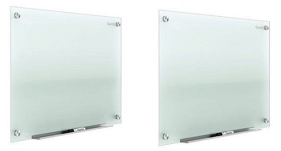 Lot of 2 Quartet Infinity 48x96 Frameless Frosted Glass Markerboard 2-Pack G9648F