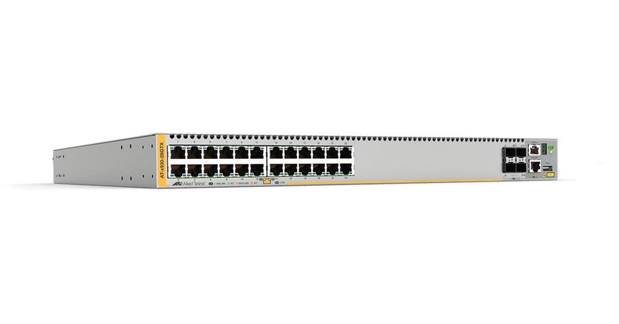 Allied x930 Series 24-Ports Layer 3 Stackable Switch AT-X930-28GTX-901 (No Power Supplies)
