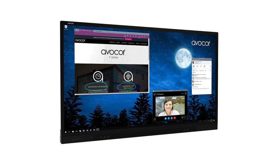 65 Avocor AVF-6550 UHD 4K 2160p HDMI VGA DP VGA InterActive Touch Screen