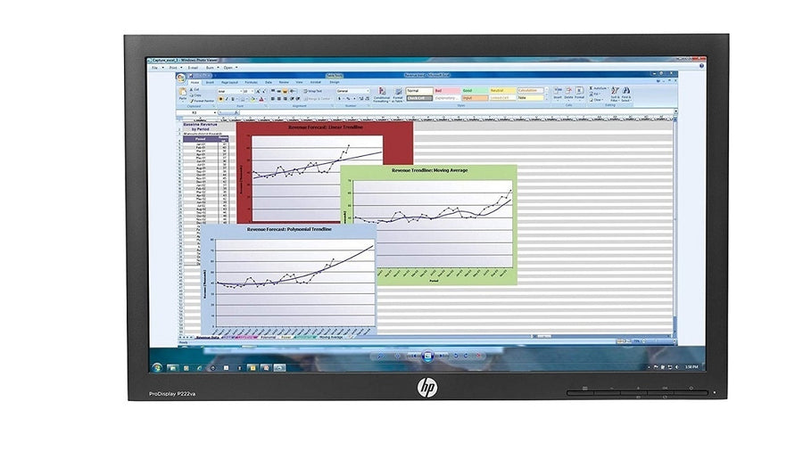 21.5 HP Business P222va Head Only 1080p 1920x1080 VGA DP LED LCD Monitor No Stand L5U12AA#ABA