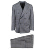 Glen Check Cashmere Blend Double-Breasted Suit - Gray