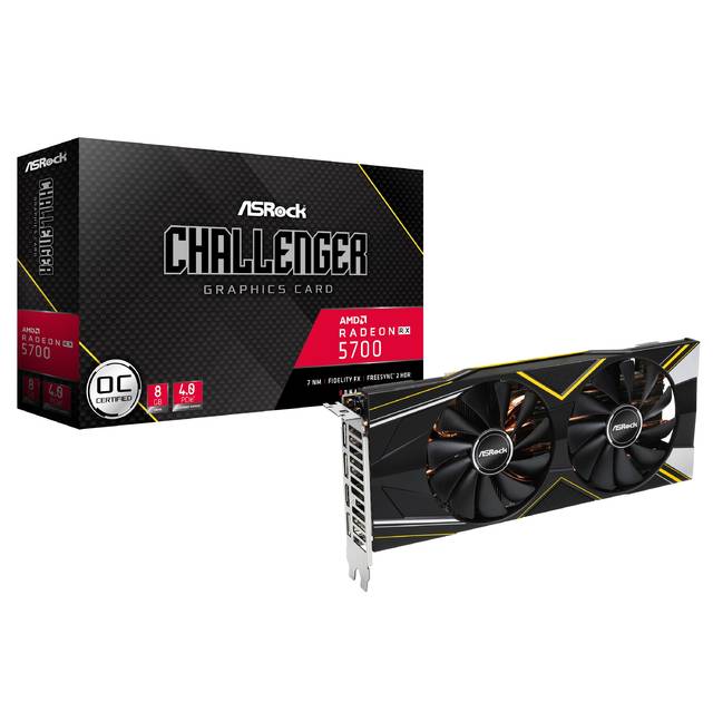ASRock AMD Radeon RX 5700 XT Challenger D 8G OC GDDR6 HDMI/3DisplayPort PCI-Express 4.0 Video Card