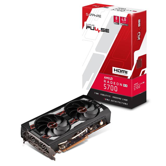 Sapphire 11294-01-20G PULSE AMD Radeon RX 5700 8GB GDDR6 HDMI/3DisplayPort PCI-Express 4.0 Video Card