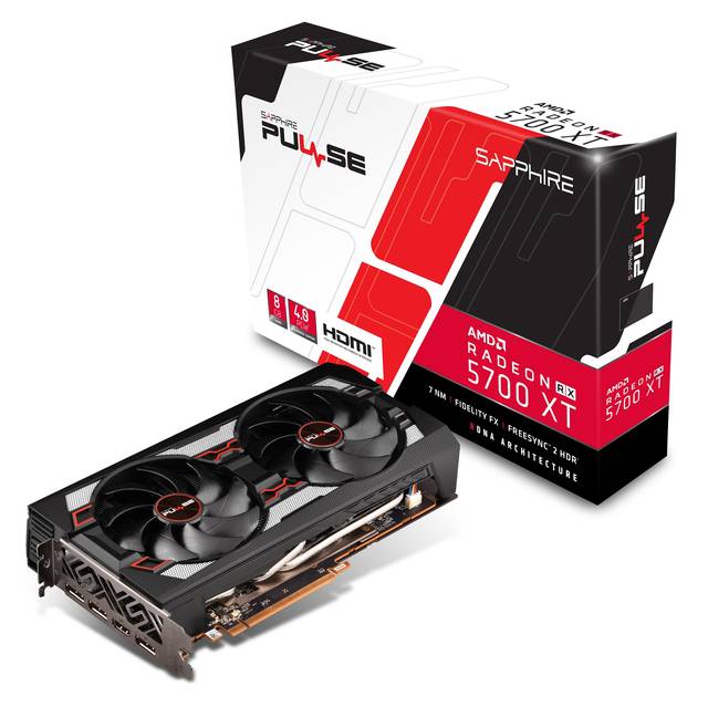 Sapphire 11293-01-20G PULSE AMD Radeon RX 5700 XT 8GB GDDR6 HDMI/3DisplayPort PCI-Express 4.0 Video Card