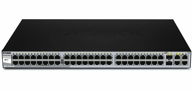 D-Link DES-1210-52 Web Smart 48-Port 10/100 Switch w/ 2x Giga-bit Ports & 2x Combo SFP Slots