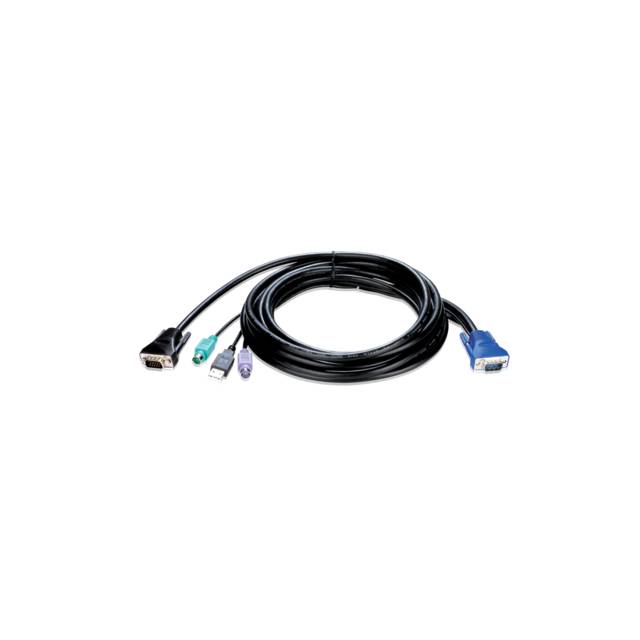 D-Link KVM-402 10ft 4-in-1 PS2 USB KVM Cable