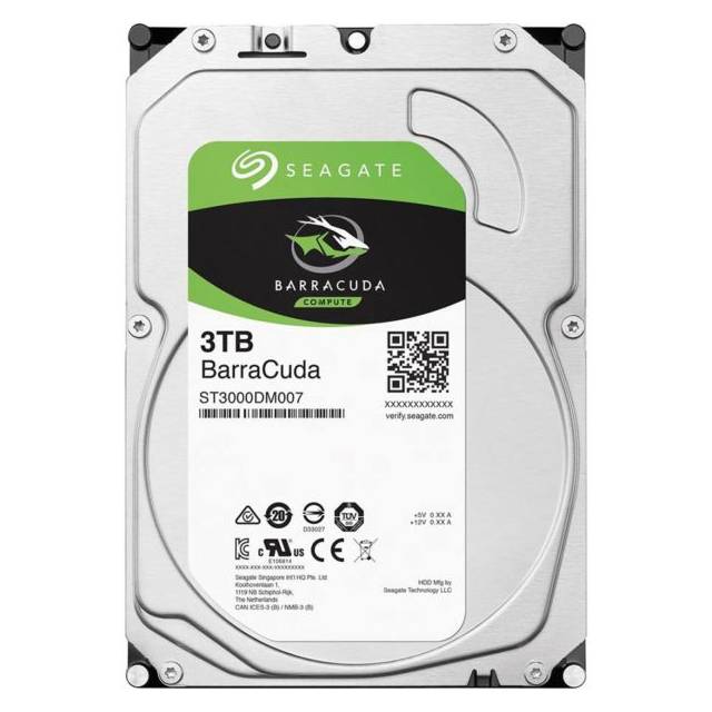 Seagate Barracuda ST3000DM007 5400RPM SATA 6.0 GB/s 256MB Hard Drive (3.5 inch)