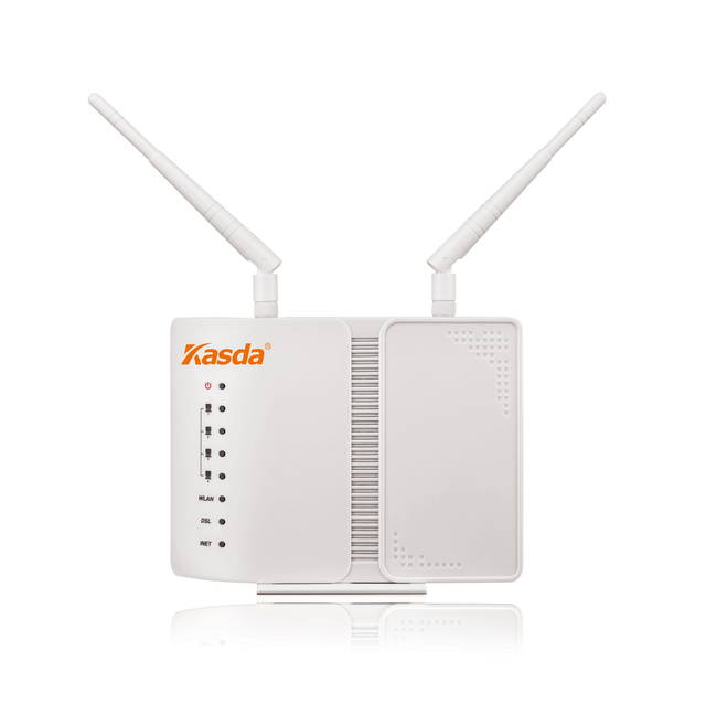 Kasda KW5813 300Mbps Wireless ADSL2+ Modem Router w/ 2x External Detachable 3dBi Antennas