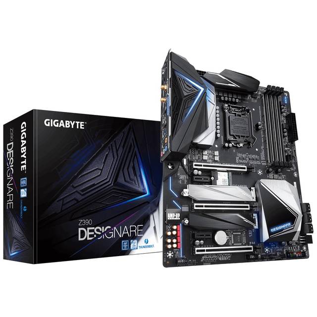 GIGABYTE Z390 DESIGNARE LGA1151/ Intel Z390/ DDR4/ Quad-GPU CrossFireX & Quad-GPU SLI/ SATA3&USB3.1/ M.2/ WiFi/ A&2GbE/ ATX Motherboard