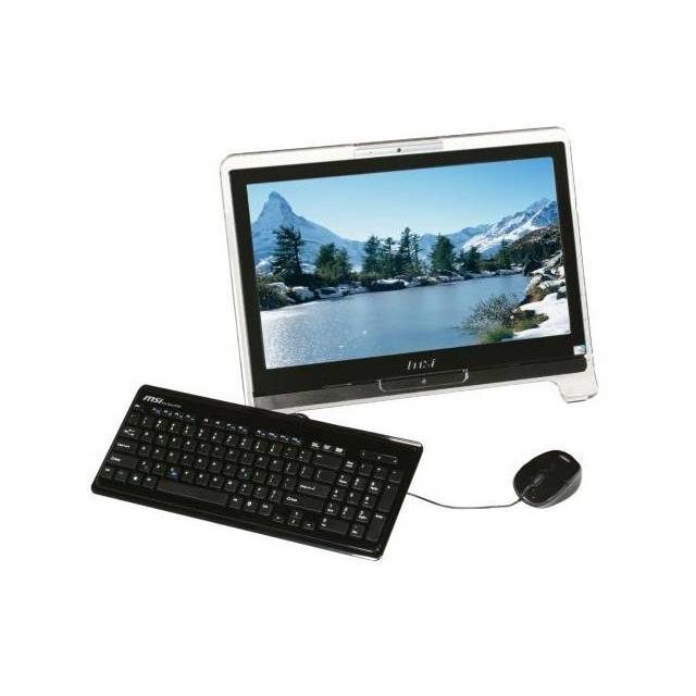 MSI Wind Top AE1920-001US 18.5 inch All-in-one TouchScreen Atom D525 1.8GHz/ 2GB DDR2/ 250GB HDD/ DVD±RW/ W7HP Desktop PC (Black)