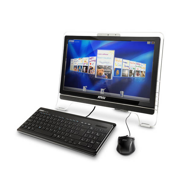 MSI Wind Top AE2010-234US 20 inch All-in-one Multi-Touch Screen AMD Athlon X2 Dual-core E-350 1.6GHz/ 4GB DDR2/ 640GB HDD/ DVD±RW/ W7HP Desktop