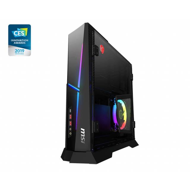 MSI Trident X Plus 9SF-054US Intel Core i9-9900K 3.6GHz/ 32GB DDR4/ 2TB HDD + 512GB SSD/ RTX 2080 Ti VENTUS/ Windows 10 Pro Desktop PC (Black-RGB)