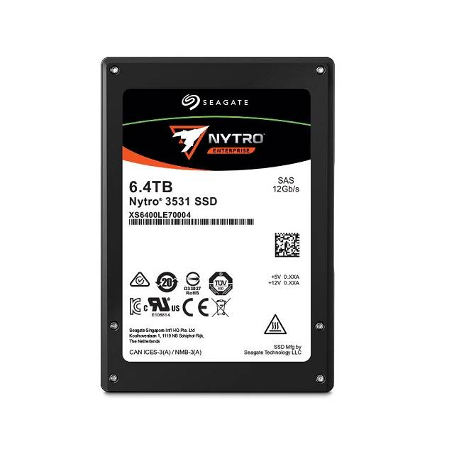 Seagate Nytro 3531 XS6400LE70004 6.4TB 2.5 inch SAS 12.0Gb/s Solid State Drive (3D eTLC)