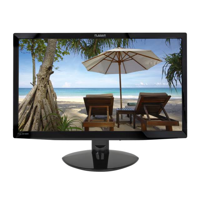 Planar PLL2010MW 20 inch Widescreen 1,000:1 5ms VGA/DVI LED LCD Monitor, w/ Speakers (Black)