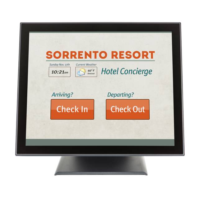 Planar PT1545P 15 inch 500:1 8ms VGA/USB Touchscreen LED LCD Monitor, w/ Speakers (Black)