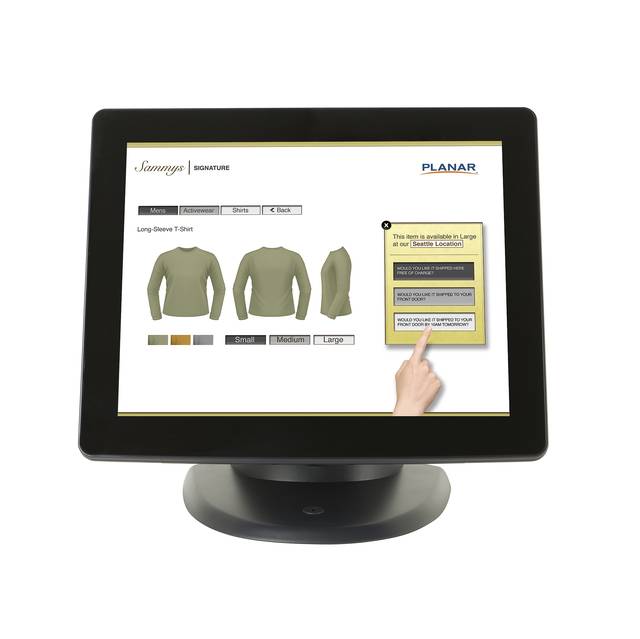 Planar PT1785P 17 inch 1000:1 5ms USB Touchscreen LCD Monitor, w/ Speakers (Black)