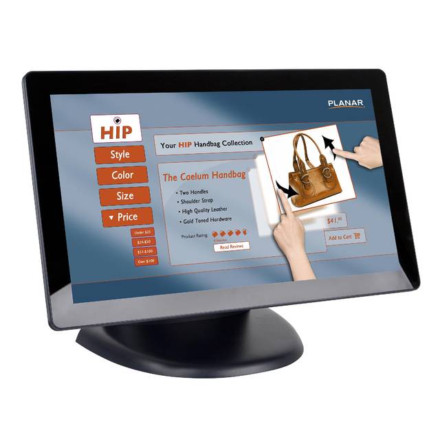 Planar PT2285PW 22 inch 1000:1 5ms VGA/DVI/USB Touchscreen LCD Monitor (Black), w/ Speakers