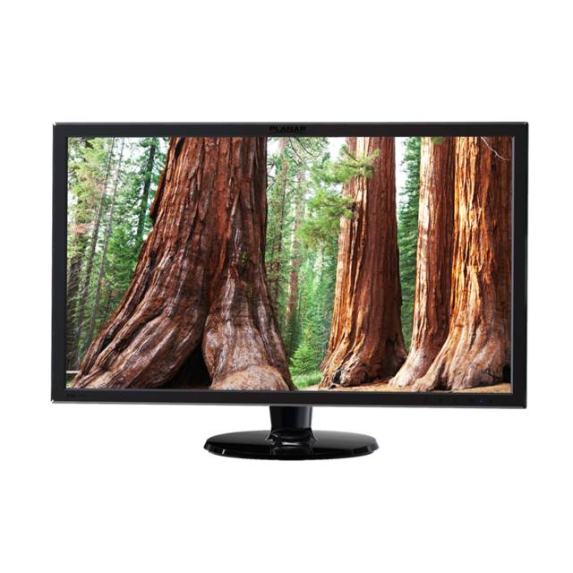 Planar PXL2470MW 24 inch Widescreen 1,000:1 14ms VGA/HDMI/DisplayPort LED LCD Monitor, w/ Speakers (Black)