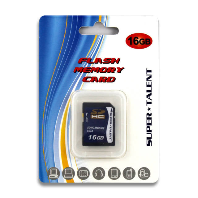 Super Talent 16GB Class 10 Secure Digital High-Capacity Card, Retail