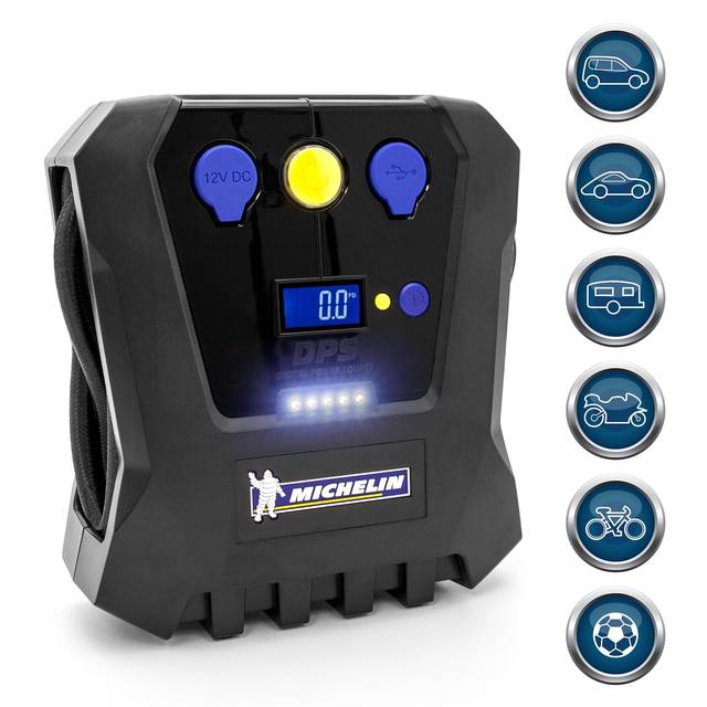 Michelin High Power 12V Digital Gauge Display Tire Inflator