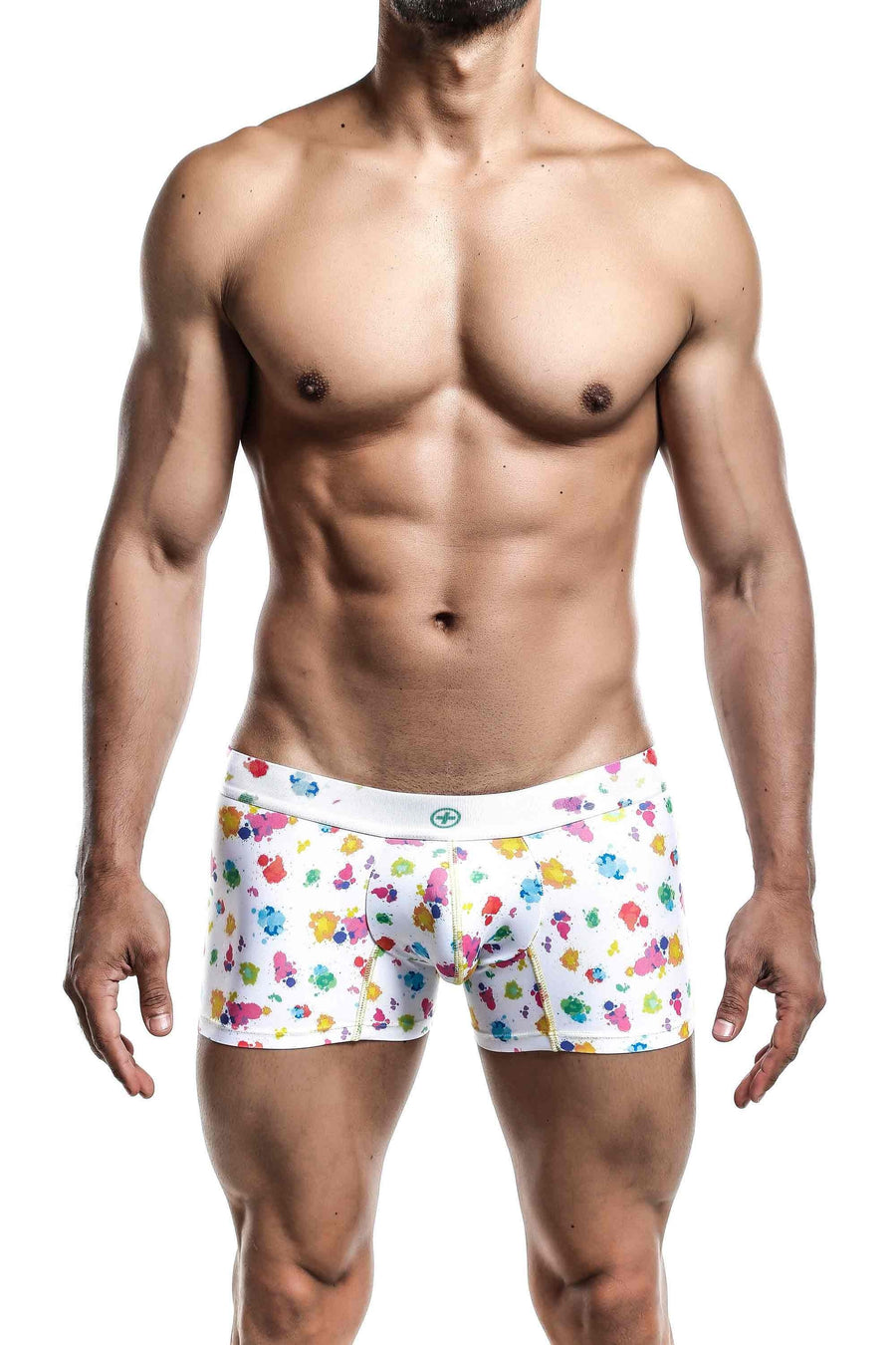 Malebasics New Hipster Trunk White Splash-X-Large-White Splash