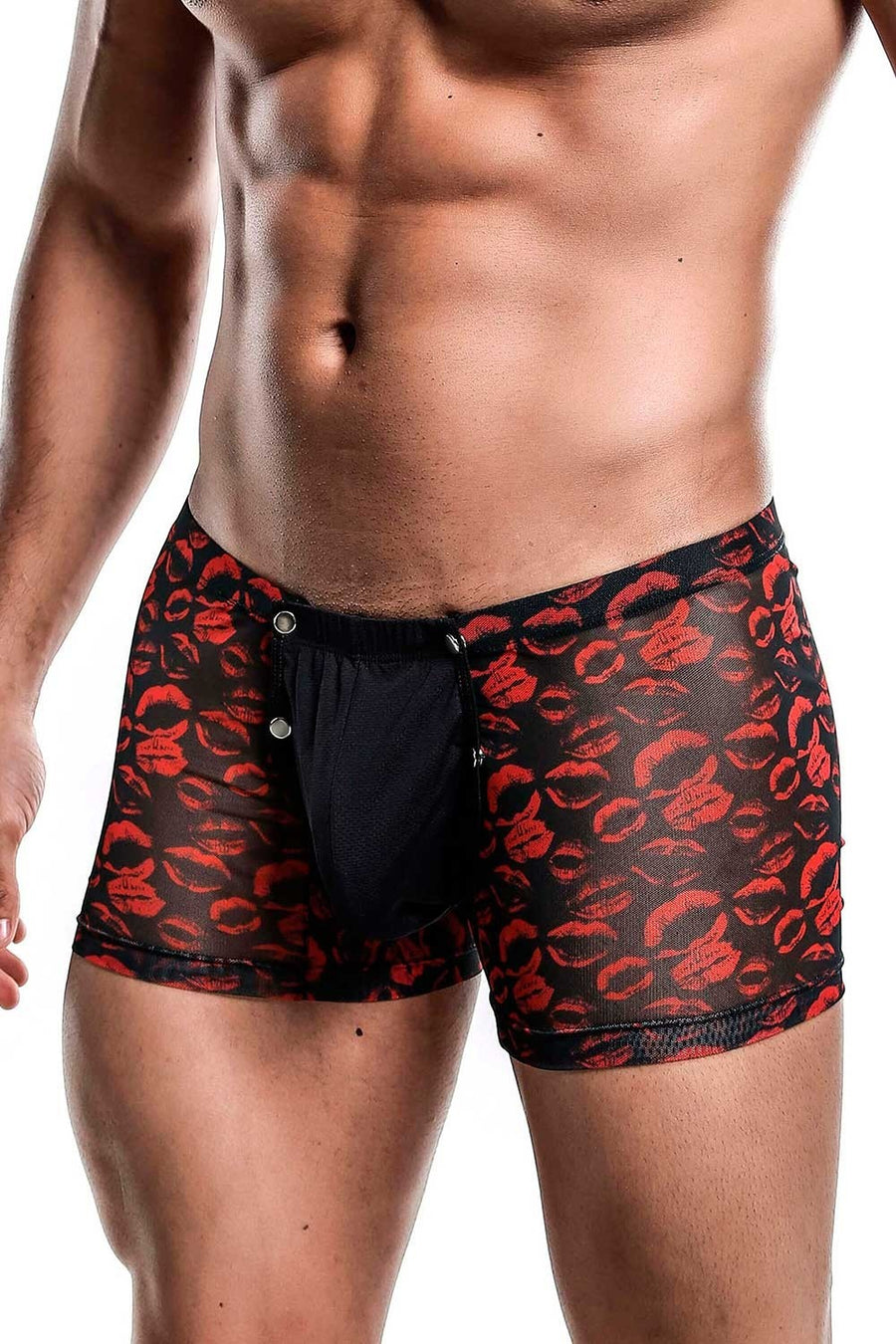 MOB Men's Boxer Tull Pouch Print  -Small/Medium-Leopard