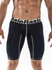 MaleBasics Men's Base Layer Performance Sport 9 Inches Boxer Brief-Pixels-Medium