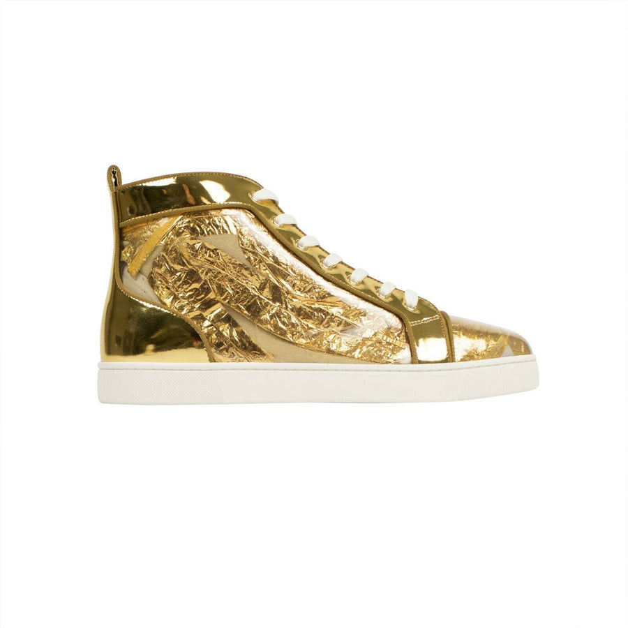 Men's Louis Orlato Gold Ruben Hi-Top Sneakers - Gold