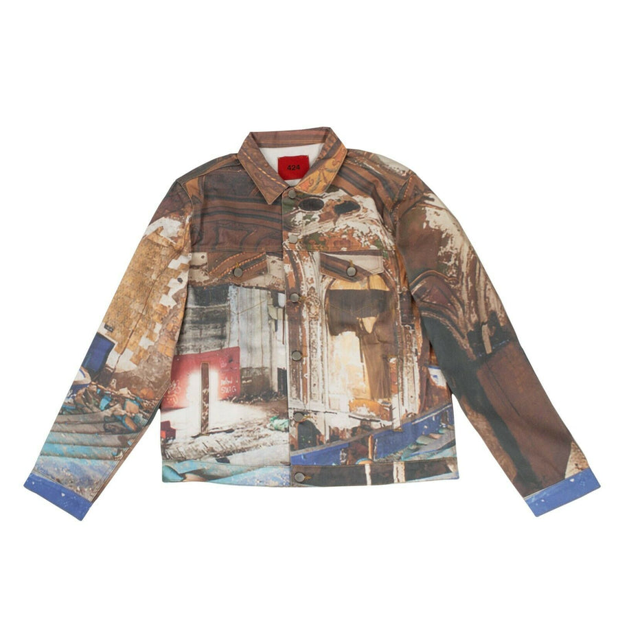 Eastown Theater Trucker All Over Print Jacket - Multi